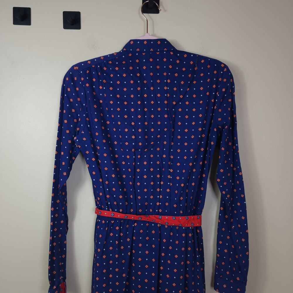 Vintage Lanz Original Cottagecore Blue Floral Long Sleeve Dress Size XS - Picture 10 of 12